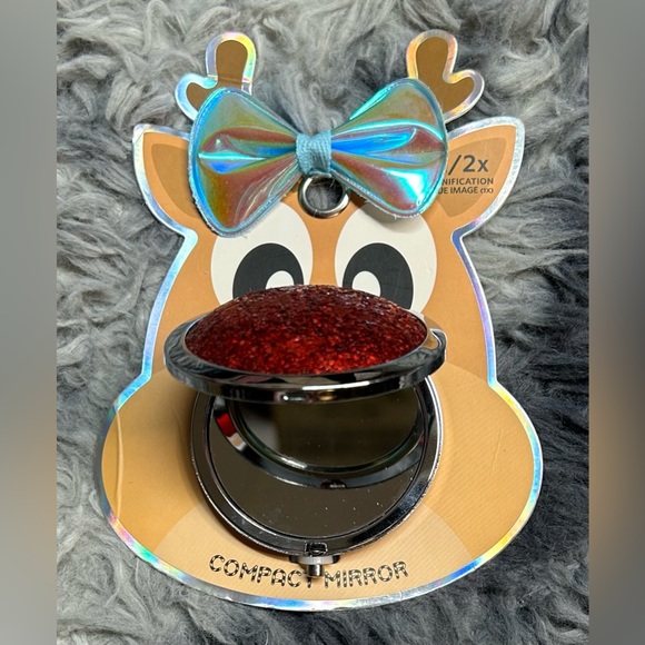 DANIELLE Creations Holiday Glitter Compact Mirror - Picture 2 of 4